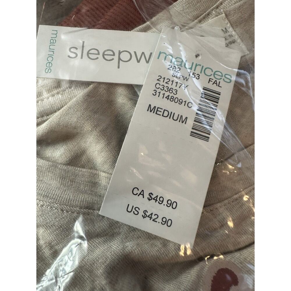 Maurice’s Pumpkin Spice Pajama Set Size Medium - Picture 4 of 4